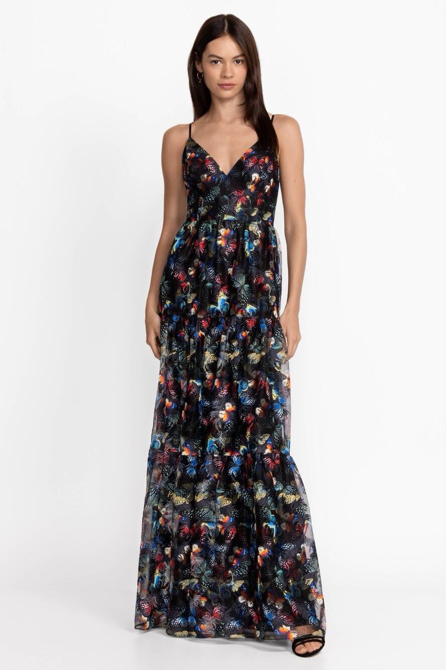 NWT Johnny Was Papillon Embroidered Maxi Dress Size 6 - Picture 2 of 9